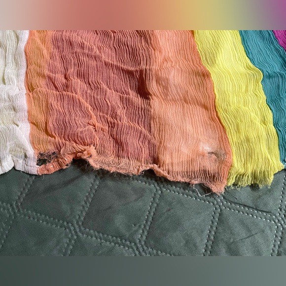 FREE PEOPLE "The In Crowd" Rainbow Maxi, Size 2, EUC - Picture 14 of 14